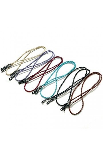 Lot de 6 chaînes de lunettes élégantes pour femme, sangle de lunettes, multicolore, taille S, Multicolore., S