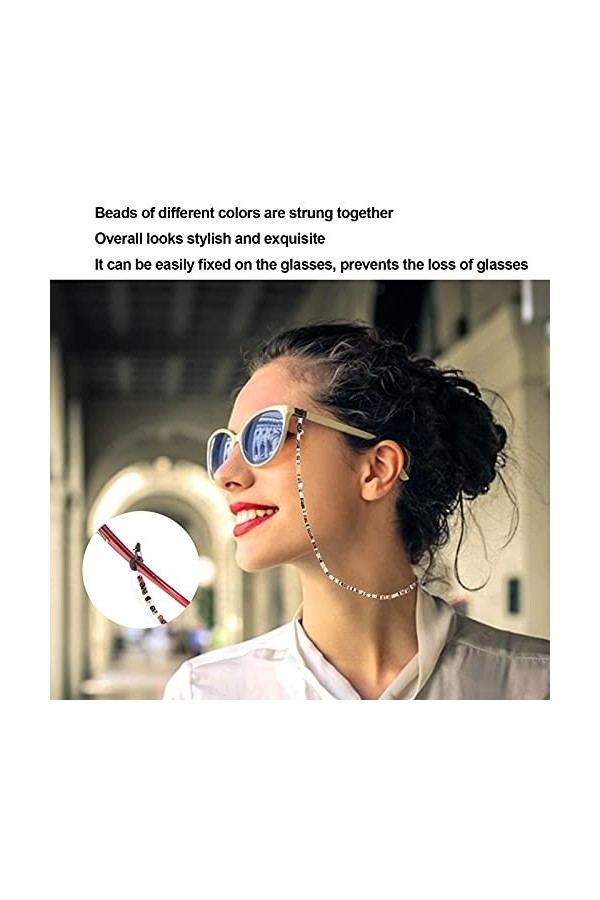 Entatial Sangle de Lunettes, Belle chaîne de Lunettes pour Homme et Femme pour Lunettes