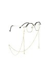 HczIon Chaîne Lunettes 2 Pièces De Lunettes Accessoires Chaîne De Lunettes De Chaîne De Perles Chaîne De Fixation Chaînes De 