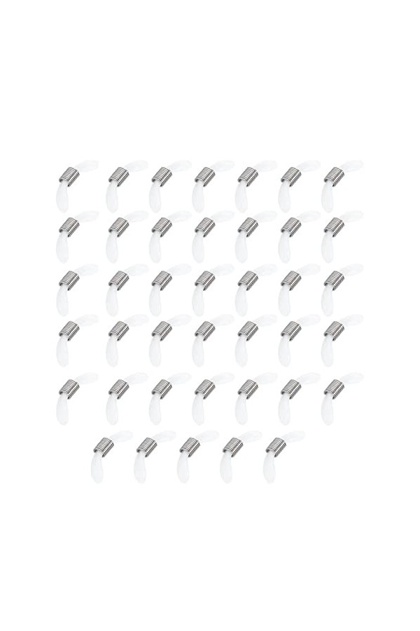 40 Pièces Extrémités de Chaîne de Lunettes, Connecteur de Lunettes en Silicone, Support de Boucle de Chaîne de Lunettes Régla