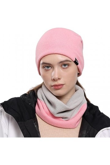 WTACTFUL Bonnet dhiver Ample et écharpe Double Couche Thermique pour Le Cou, Masque Chaud pour Homme et Femme, Ski, Snowboar