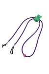 Ruilogod Cordon réglable cou Violet élastique en nylon Lunettes Retenue Longe