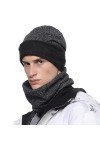 WTACTFUL Bonnet dhiver Ample et écharpe Double Couche Thermique pour Le Cou, Masque Chaud pour Homme et Femme, Ski, Snowboar
