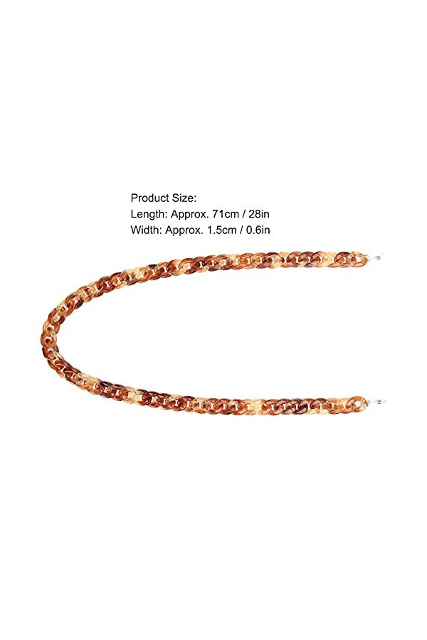 Porte-chaîne de Lunettes de Soleil, chaîne de Lunettes légère et Pratique en Plastique Anti-Perte avec Joints universels régl