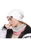 WTACTFUL Bonnet dhiver Ample et écharpe Double Couche Thermique pour Le Cou, Masque Chaud pour Homme et Femme, Ski, Snowboar