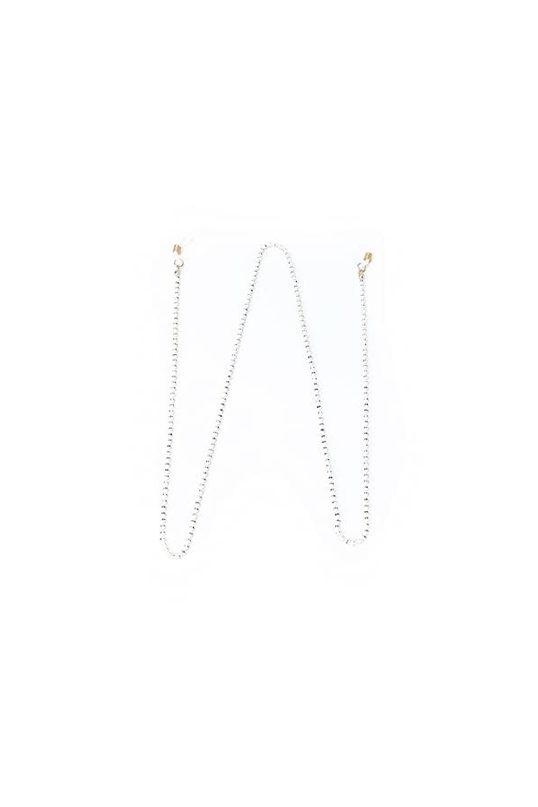 Cuque Sangle de lunettes, chaîne de lunettes en alliage perlé autour du cou pour lextérieur
