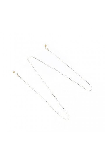 Cuque Sangle de lunettes, chaîne de lunettes en alliage perlé autour du cou pour lextérieur