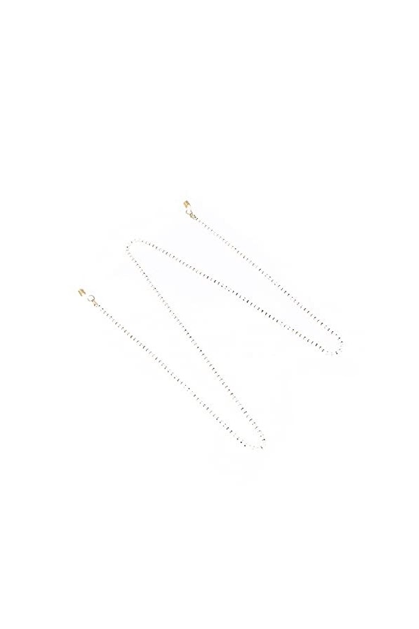 Cuque Sangle de lunettes, chaîne de lunettes en alliage perlé autour du cou pour lextérieur