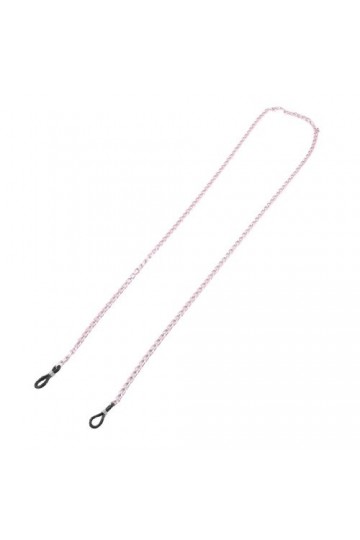 Ruilogod 24.8 "Longueur de la chaîne en métal rose Lunettes de vue de larrière-plan sur la pointe en caoutchouc