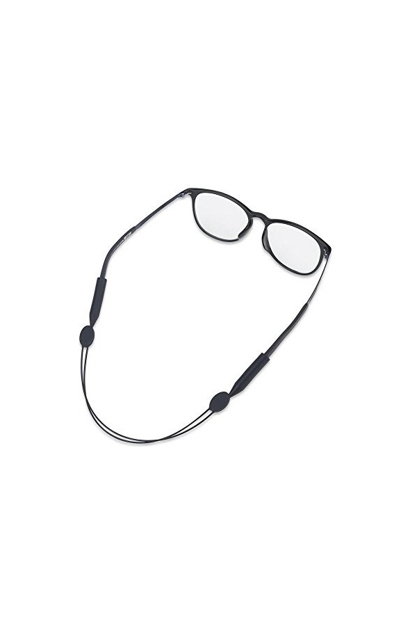 Keenso Sangle de lunettes de sport, Sangle de lunettes de 10,6 pouces anti-dérapante Sangle Cord Cord Band Rope String Black