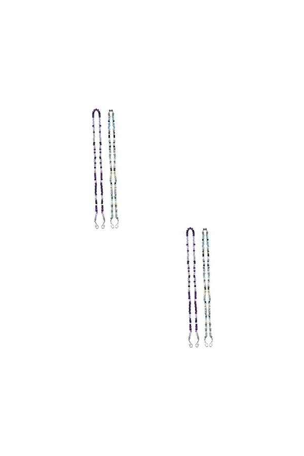 OSALADI 2 Pièces Chaîne De Masque De Lunettes Couvre-visage Tour De Cou Corde De Couverture De Visage Cintre De Couverture De