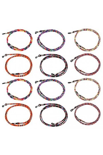 Dadabig 12Pcs Chaine de Lunettes Femme, Chaine de Lunettes Cordon Lunettes Cordon de Lunettes Chaîne Cordon Lunette Cordon Co