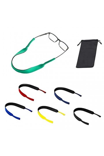NITAIUN 6 Pièces Cordon Lunettes, Sangle de Lunettes Porte Lunettes Chaînes Cordons à Lunettes pour Lunettes de Sport Lunette