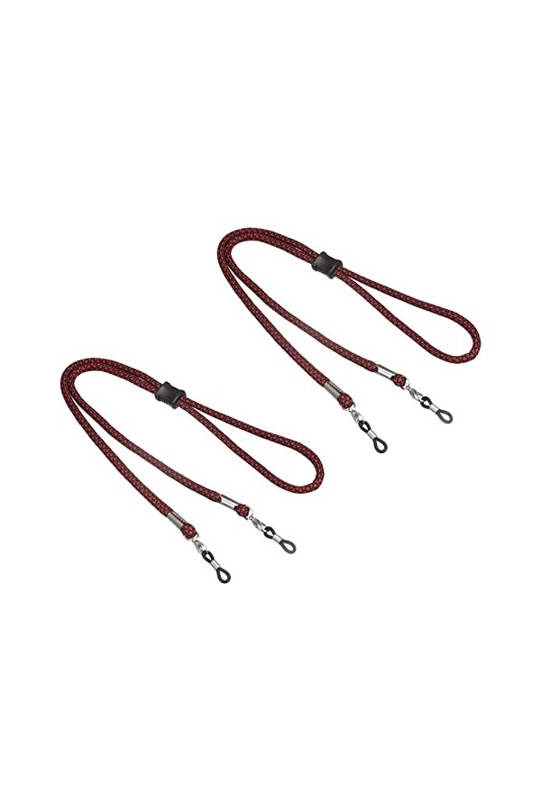 sourcing map Lunettes Support Sangle Cordon, 2Pcs 14" Lunettes Soleil Ficelle Sangle Autour Cou Lunettes Chaîne Chapeau Sangl