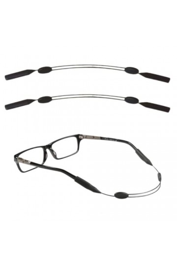 Cordons à Lunettes, 2 Pièces Retenue de Lunettes Réglables Cordon Sport pour Lunette Sangle de Lunettes Universelle Ceinture 