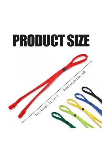 CORTNEY 6 Pièces Cordon Lunettes, Cordon Lunettes Sport, Chaînes Colorées pour Presbytes et Lunettes de Soleil, Lunettes Flot