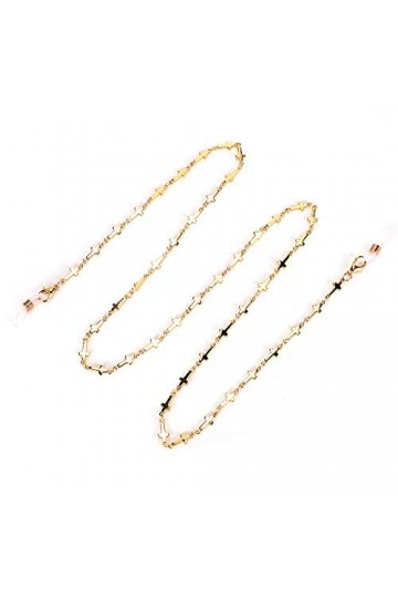 Srliya Chaîne de Cordon de Lunettes pour Femmes, Chaîne de Lunettes élégante, Chaîne de Support de Lunettes Antidérapante en 