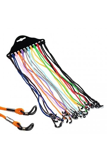 Lot de 24 porte-lunettes pour lunettes, collier, lunettes de sécurité, corde, chaîne, lunettes de soleil, longe pour femme, h