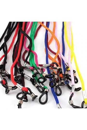 Lot de 24 porte-lunettes pour lunettes, collier, lunettes de sécurité, corde, chaîne, lunettes de soleil, longe pour femme, h