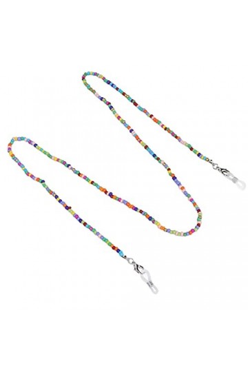 Dioche Chaînes de Lunettes pour Femmes et Hommes, Porte-Sangle de Lunettes de Soleil Perlées élégante Chaîne de Retenue de Lu