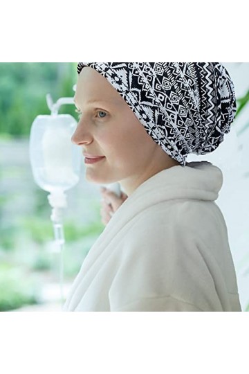 Lot de 2 turban dété pour femme,Bonnet de chimio,Pour perte de cheveux,Bonnet de sport,Bonnet de sommeil pour chimio et pert