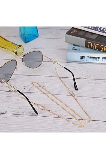 de Fin dannée Chaîne de Lunettes, Accessoire de Corde de Lunettes chaîne de Lunettes de Soleil antidérapante, Multifonction 