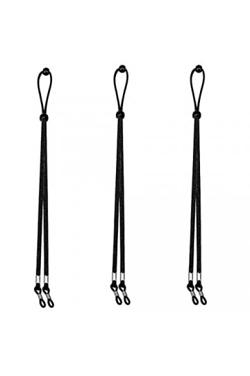 Lot de 3 sangles de lunettes de soleil, cordon de lunettes de soleil, chaîne de support de lunettes, cordon de support de lun