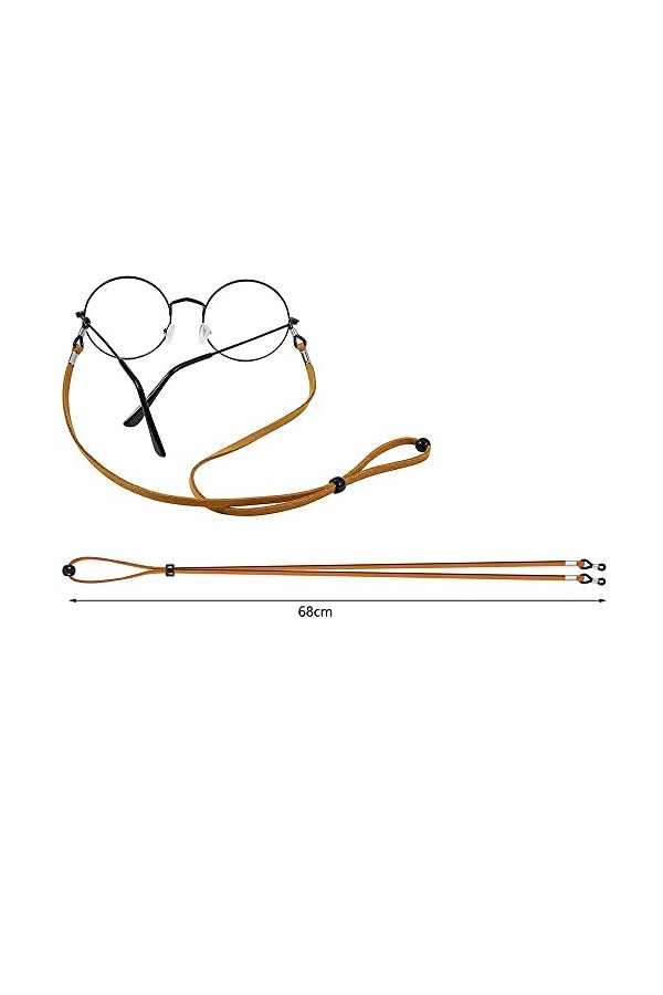 Lot de 3 sangles de lunettes de soleil, cordon de lunettes de soleil, chaîne de support de lunettes, cordon de support de lun