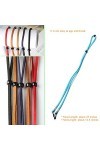 SamHeng 8 Pièces Réglable Sangle de Lunettes, Multicolore Faux Cuir Anti-dérapant Cordons de Lunettes Chaînes Lanyard Retours