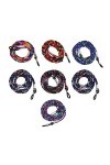 ECSiNG 7pcs Porte-lunettes Sangle Antidérapant Lunettes Cordon Coloré Lanière Lunettes de Soleil Retenue pour Femmes Hommes