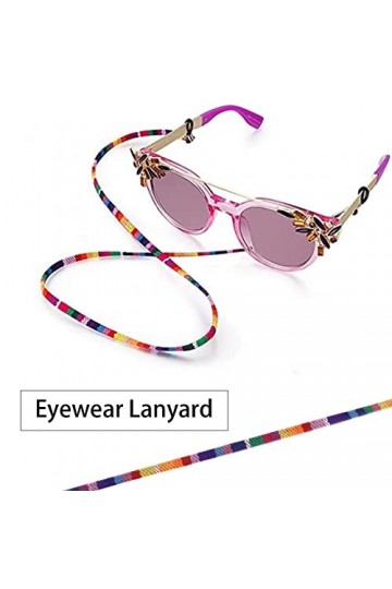 ECSiNG 7pcs Porte-lunettes Sangle Antidérapant Lunettes Cordon Coloré Lanière Lunettes de Soleil Retenue pour Femmes Hommes