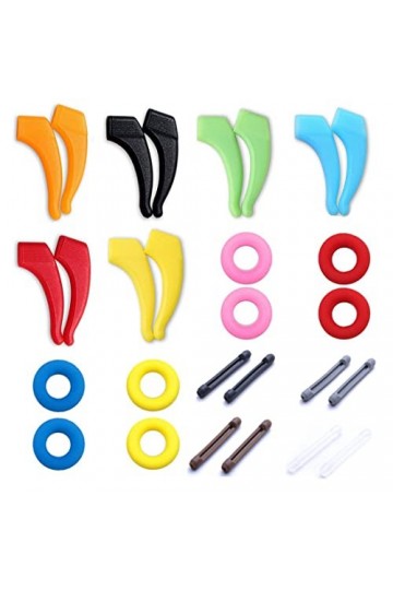 14 paires daccessoires lunettes lunettes silicone antidérapantes antidérapantes bandes fixation des jambes crochets doreill