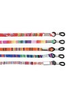 Lot de 12 cordons de lunettes réglables en cuir synthétique multicolore - Pour lunettes de soleil de sport - Unisexe - Pour a