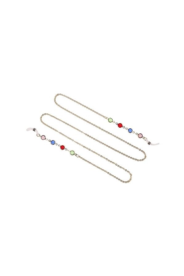 NIYANGLE Lunettes En Or Sangle De Sécurité Lunettes Support De Lunettes Sangle Lunettes Cordon Chaîne De Lunettes Antidérapan
