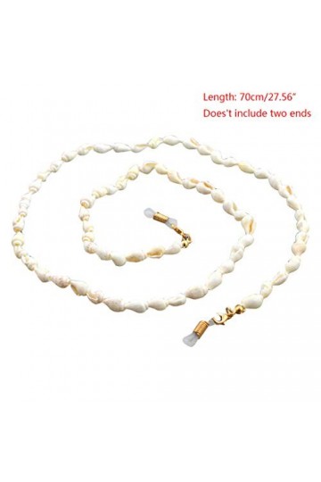 Gwxevce Lunettes De Lecture Chaîne Coquille Lunettes De Soleil Titulaire Sangle De Cou Corde Ornements Collier