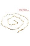 Gwxevce Lunettes De Lecture Chaîne Coquille Lunettes De Soleil Titulaire Sangle De Cou Corde Ornements Collier