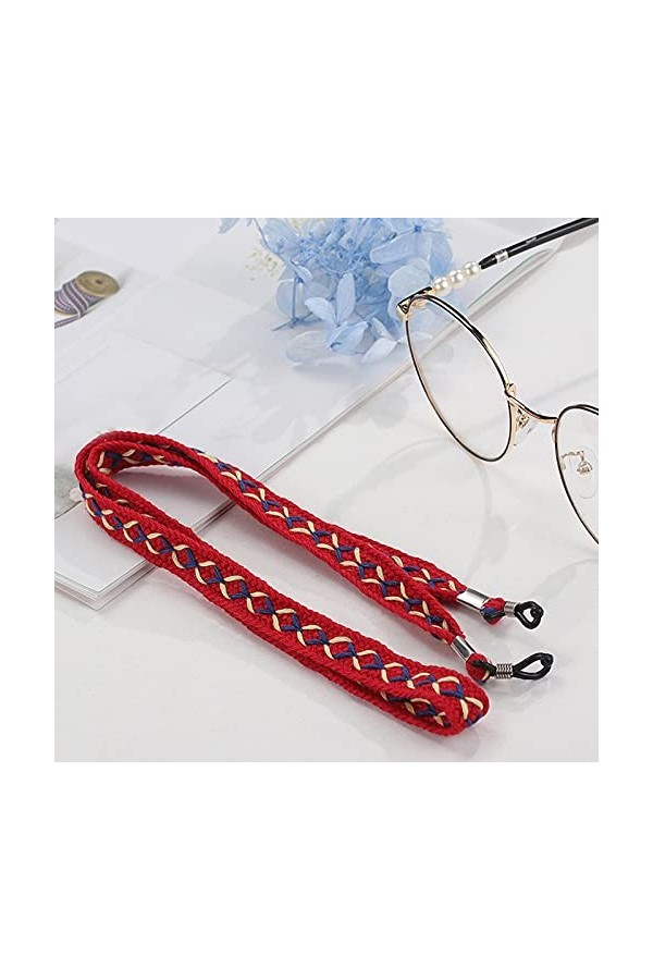 ANKROYU Chaîne De Lunettes, Lanière De Lunettes, Chaîne De Lunettes Tricotée Exquise, Accessoire De Sangle De Lanière De Lune