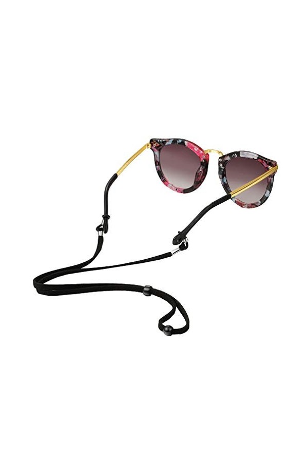 VPbao Ajustable Antidérapant Cordon à Lunettes Adulte Enfant Brun Clair