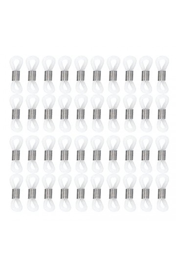 40pcs extrémités de chaîne de lunettes, connecteur de chaîne de lunettes réglable support de sangle de lunettes en caoutchouc