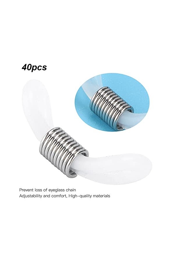 Garosa Extrémités de Chaîne de Lunettes Confortables, Support Durable Réglable pour Lunettes de Soleil avec Acier Inoxydable 