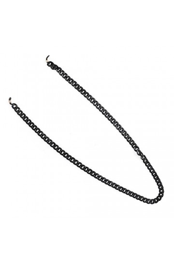 Chaîne de lunettes, autour du cou Sangle de lunettes de conception unique Sangle de lunettes noires Anti-dérapant pour lexté