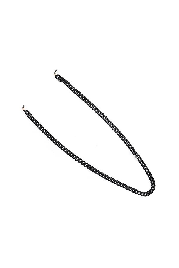 Chaîne de lunettes, autour du cou Sangle de lunettes de conception unique Sangle de lunettes noires Anti-dérapant pour lexté