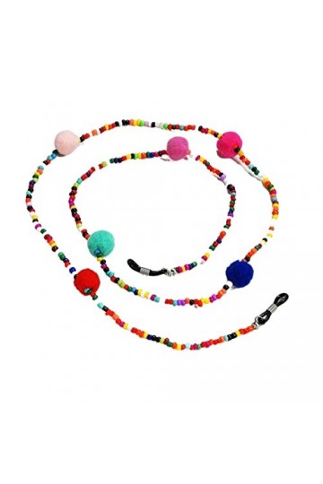 XTYPE Chaînes à lunettes pour femme colorées avec perles élégantes pour lunettes de soleil