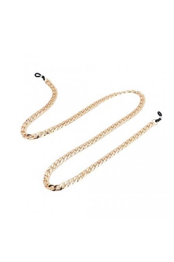 Wosune Sangle de lunettes épaissie, chaîne de lunettes en alliage, pour hommes à la maison, femmes en plein air