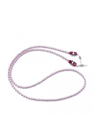 Chaîne à perles pour lunettes de soleil - Accessoires de lunettes de soleil, rose, taille unique