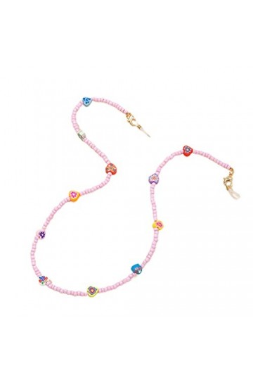Chaîne de lunettes pour femme avec perles et poterie