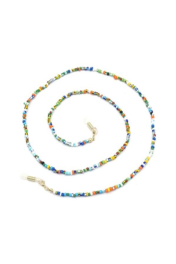 Chaîne de lunettes de soleil en perles de rocaille Bramian Chaîne de lunettes colorées de plage Accessoires de lunettes Décor