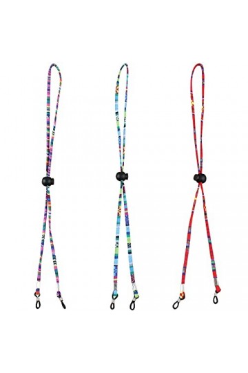 Zeayebsr 3 pièces Cordon Lunettes, Réglable Corde à Lunettes Chaîne de Lunettes Universel Lunettes Sangle,Chaîne Lunettes de 