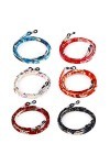 Hifot Cordon Lunettes 6 Pièces, Chaîne Lunettes de Soleil, Japonais Style Sangle Corde Retenue à Lunettes de Lecture pour Fem
