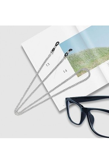 Chaîne Lunettes Femmes,Cordon Lunettes,chaîne de Lunettes de Soleil élégantes,chaîne de Lunettes Argenté antidérapante en pou